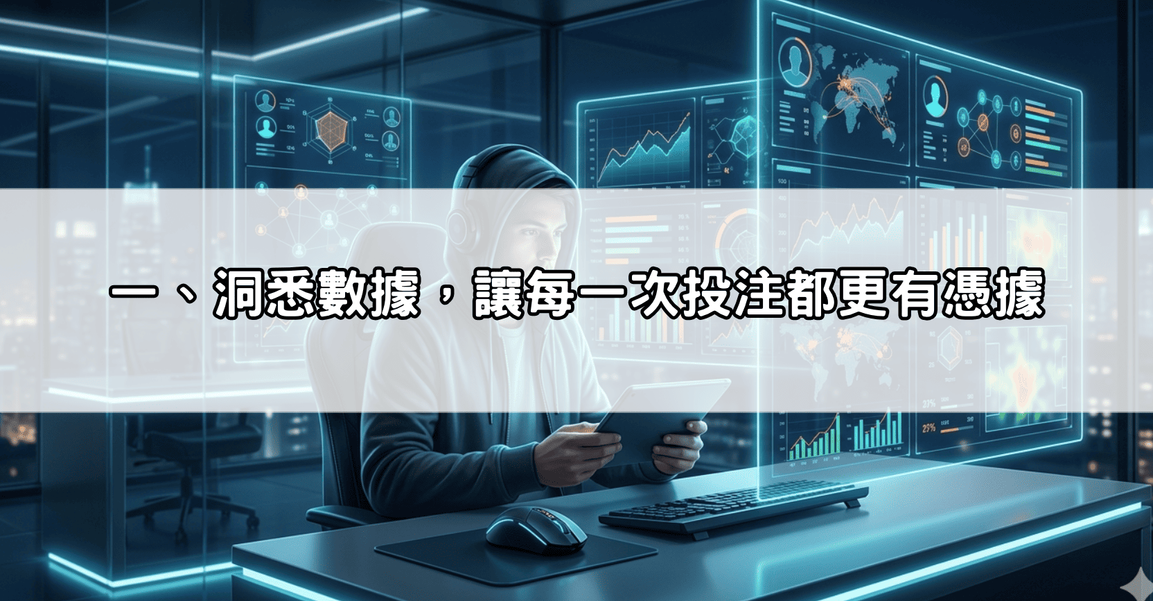 一、洞悉數據，讓每一次投注都更有憑據